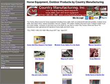 Tablet Screenshot of countrymfgstore.com